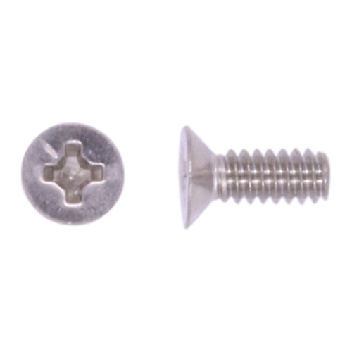 Flat Head Machine Screw | 10-24 Thread, 3/4-inch Length, 3/8-inch Phillips Head, 100° Countersink Angle