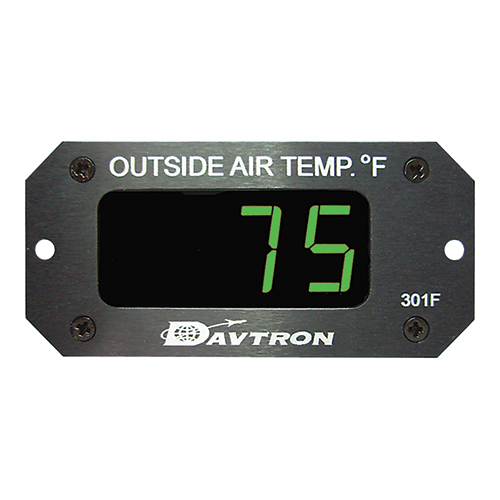 M301 Digital Outside Air Temperature Gauge | Fahrenheit, Green LED, 3-Pin Remote Probe