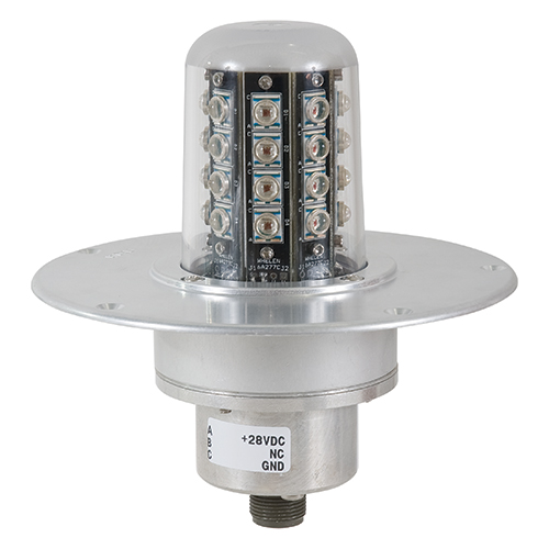 71080 Series LED Beacon | 28 VDC, Red, 5-Hole Adapter, MS Connector