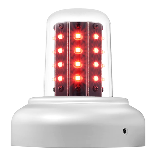 71080 Series LED Beacon | 28 VDC, Red, 3.75 in Base, MS Connector