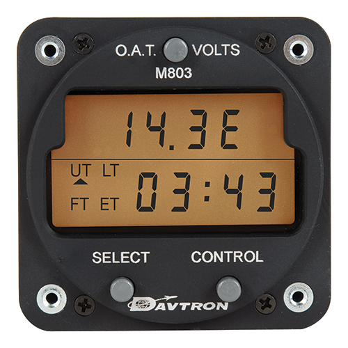 M803 Digital Clock Chronometer, O.A.T., Voltage Gauge | 5V Orange Lighting