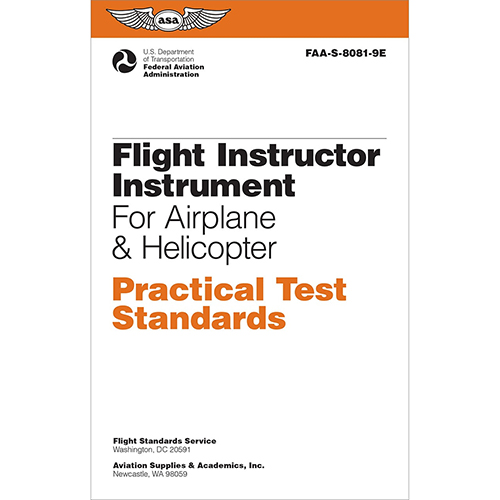 Flight Instructor Instrument Airplane and Helicopter PTS | Softcover