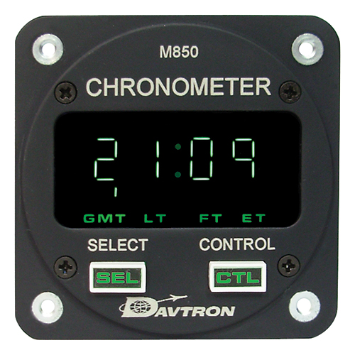 M850 Digital Clock Chronometer | 2-1/4in, 5V NVG Incandescent, Internal Mount