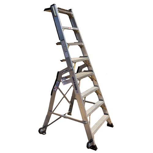 Lock-N-Climb Pylon Ladder | 8ft, Tool Tray