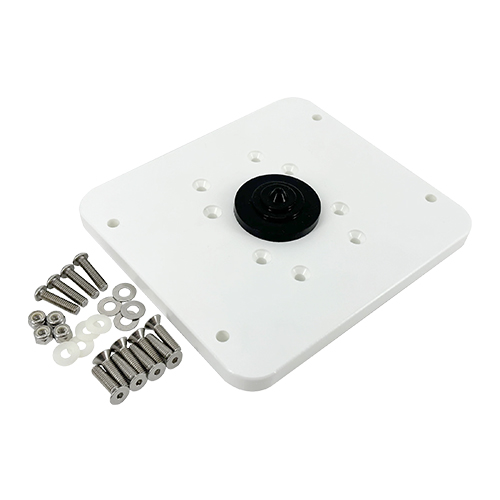 Modular Top Plate | Starlink Flat High Performance Antenna to Seaview M1 Mount, White | No Light Bar Option