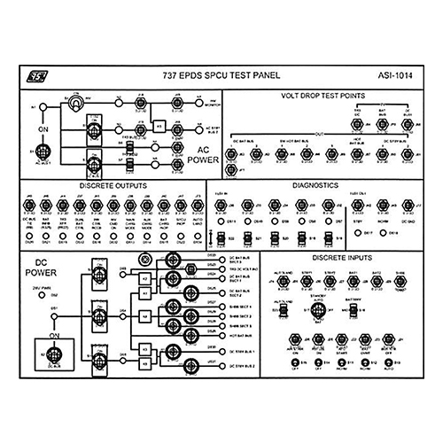 ASI-1014 EPDS SPCU Test Set | 28 VDC, 115 VAC, 400 Hz