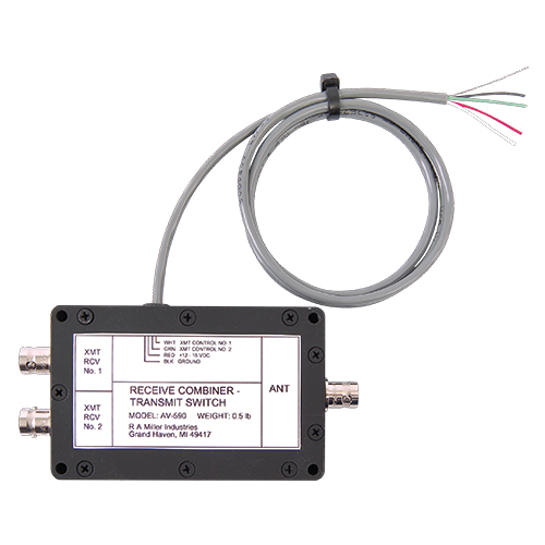 AV-590 Electronic COM Switch | 12–15 VDC, 118–137 MHz