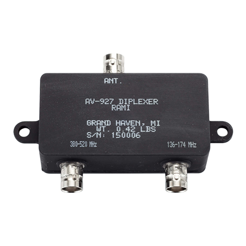 AV-927 Antenna Diplexer | 136–174 MHz & 380–520 MHz