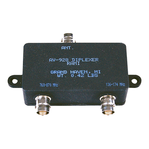AV-928 Antenna Diplexer | 136–174 MHz & 760–870 MHz