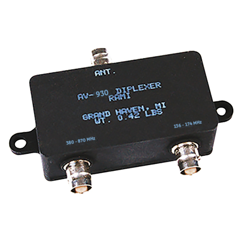 AV-930 Antenna Diplexer | 136–174 MHz & 380–870 MHz