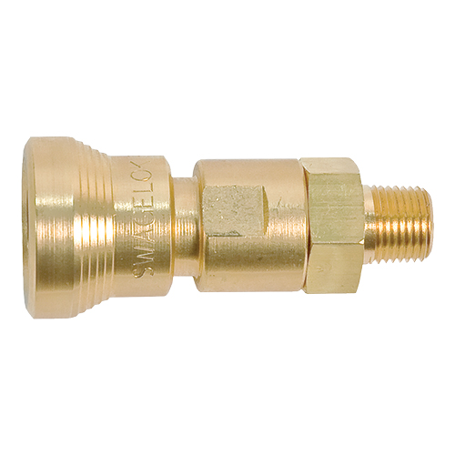 Pitot Static Hose Quick Disconnect Body | Brass, 1/8in Female NPT