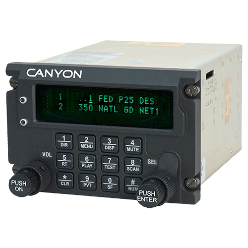 C-5000 Control Display | Black, Standard Display, P-25 Compliant, Controls Two RT-5000 Radios (Serial)