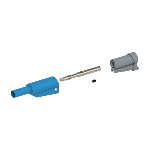 CT2631 Series Stacking Banana Plug | 12 AWG, 4 mm, Solderless, Blue