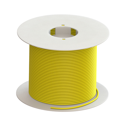 Test Lead Wire | Yellow, 50 meter spool, 50 gauge, ROHS compliant