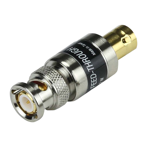 BNC Feed-Thru Terminator | Male to Female, 1GHz, 1W, 75 Ohm