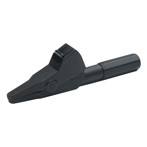 Alligator Clip | Small, Nylon Insulated, Black