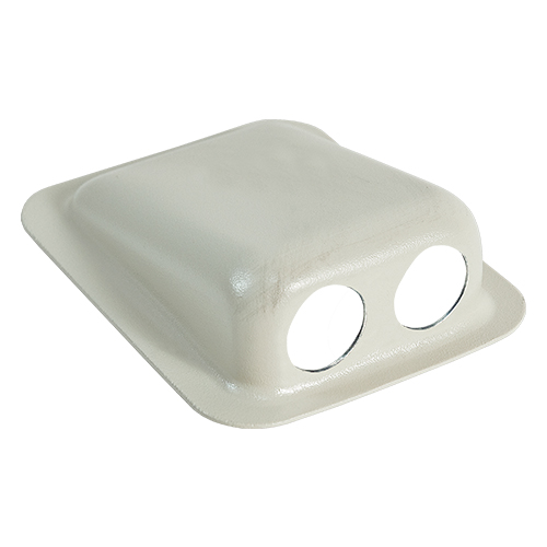 Dual Hole Jack Housing | For Nexus TJT-120 Jack, Beige