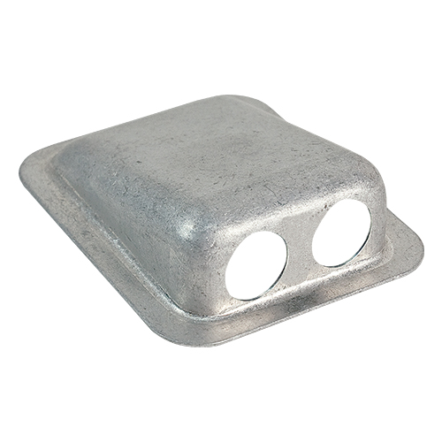 Dual Hole Jack Housing | For Nexus TJT-120 Jack, Bare Aluminum