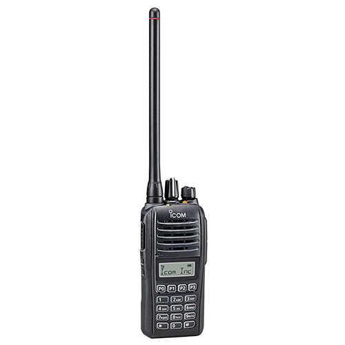 ICOM Portable Two Way Radio | Analog, UHF, 16 Channels, 4 W Output Watts, Handheld, Full Keypad