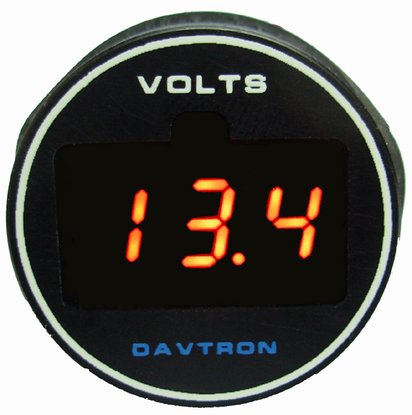 M451 Voltmeter |1.25 Round mount | Orange LED