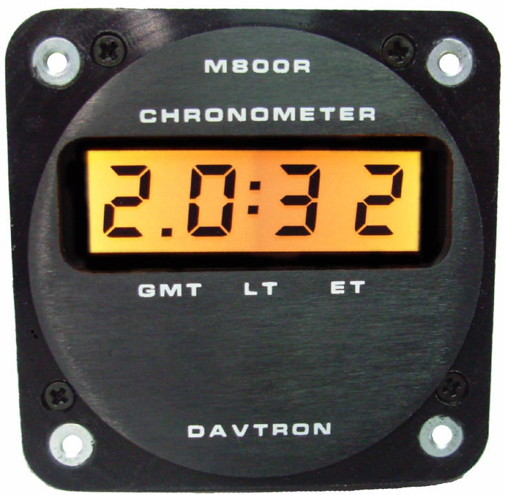 M800R Remote Digital Clock Chronometer | 28V, Orange Lighting | Remote Unit