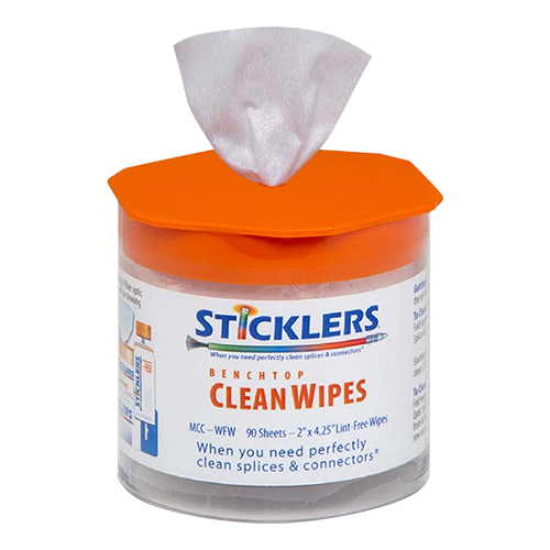 CleanWipes 90 Fiber Optic Benchtop Wipes