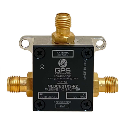 Mini Loaded DC Blocked Splitter | 1 Input, 2 Output, 1.1-1.7 GHz