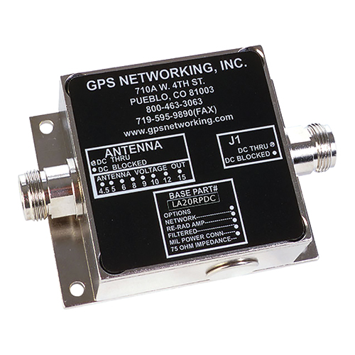 Network Line Amplifier | 20 dB Gain, N Connector, 110 VAC Source Voltage, 5 VDC Output