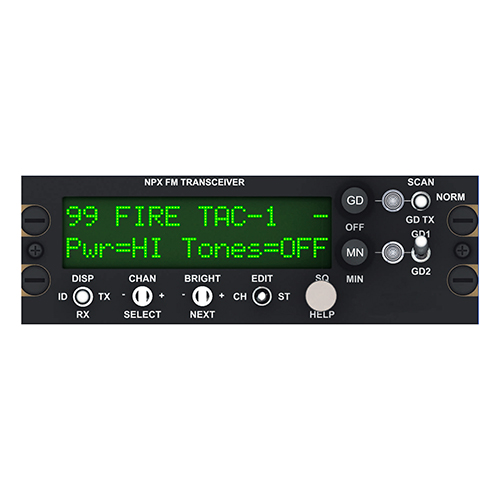 NPX138N Panel-Mount FM Transceiver | Multimode, Synth Guard Receiver, Narrow Band, NVG