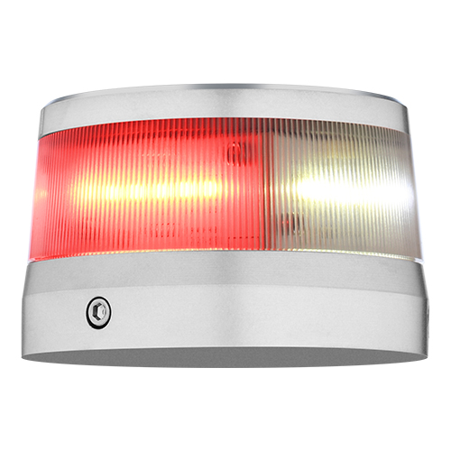 Orion 360 LED Beacon | Red/White, 14 VDC, 2.6-inch Base