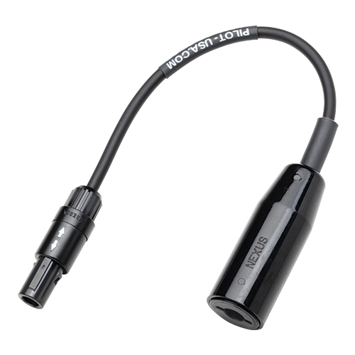 Helicopter Headset to BOSE (6 Pin Lemo) Adapter