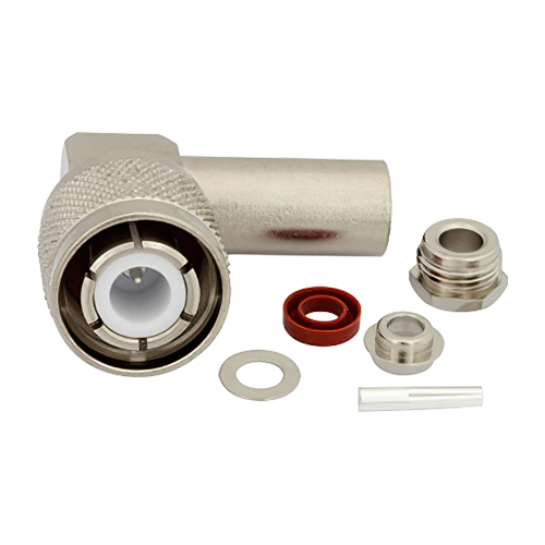 HN Male Connector | Right Angle, Clamp/Solder