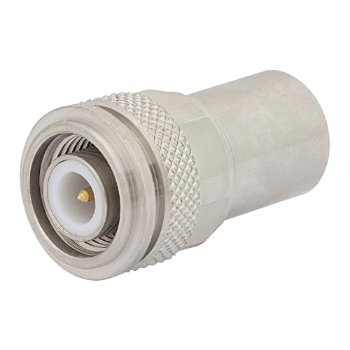 RF Load Connector | 2 Watt, Up to 6GHz, TNC Male, Tri-Metal Plated Brass