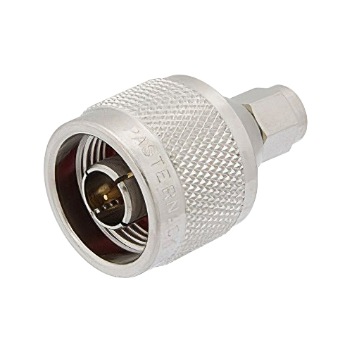 SMA Male to N Male RF Adapter | 50Ω, Straight Body Geometry