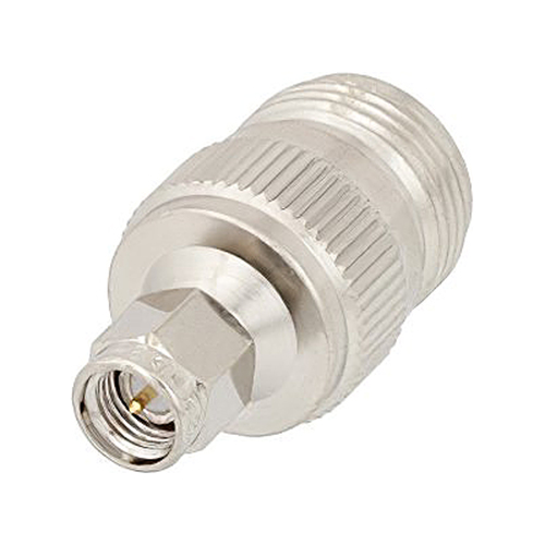 SMA Male to N Female RF Adapter | 50Ω, Straight Body Geometry
