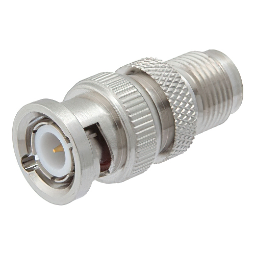 TNC Female to BNC Male RF Adapter | 50Ω, Straight Body Geometry