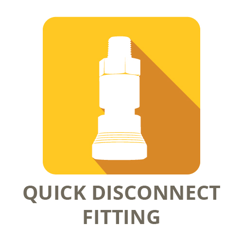 Pitot Static Hose Quick Disconnect Body | Brass, 1/8in Male NPT