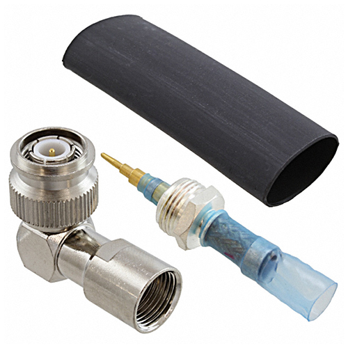 CONNECTOR/TNC, male, right angle, for use with RG-58, RG-141, RG-142, RG-303, RG-400 cables