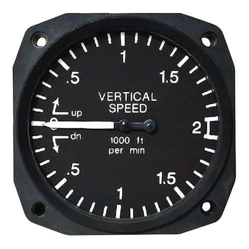 UMA Vertical Airspeed Indicator | 0 – 4000 ft/min, 2-1/4 in, B & W Dial Markings, TSO