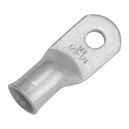Tinned Closed End Lug | 1/0 AWG, 1/4", 100pc
