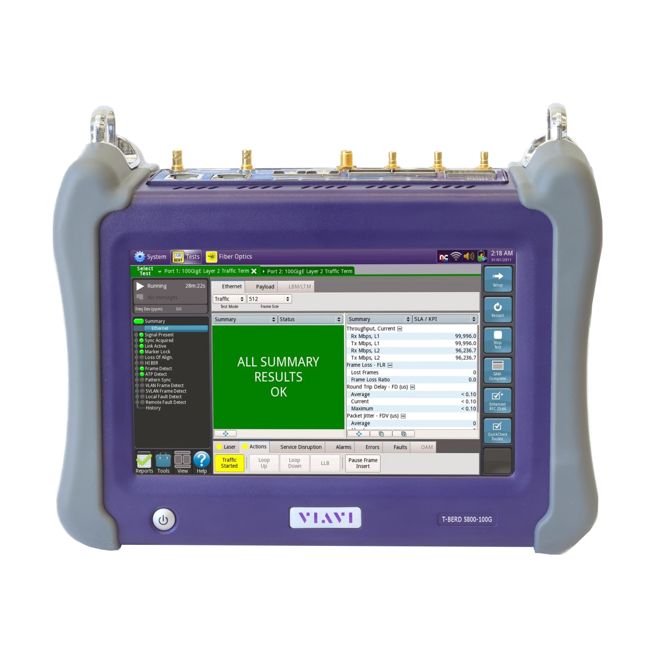 T-BERD/MTS-5800-100G Handheld Network Test Platform | 10GE Optics