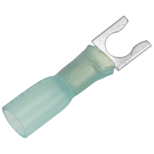 Heat Shrink Fork Terminal | 16-14 AWG, #10, 100pc