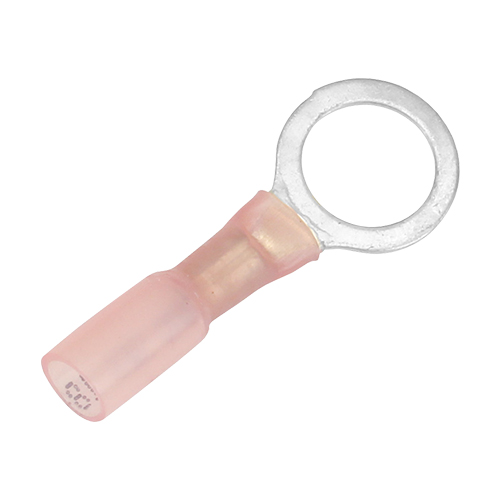 Heat Shrink Ring Terminal | 22-18 AWG, 3/8", 100pc