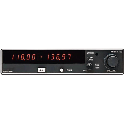 KY 196A VHF Communication Tranceiver | 28V, diffused display lens