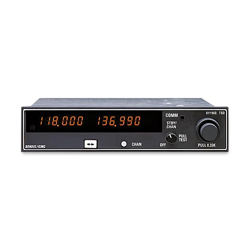 KY 196B VHF Communications Transceiver | Without Faceplate, 8.33/25 KHz, 118MHz–136.9916 MHz