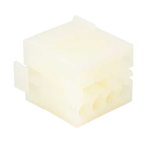 Commerial Mate-N-Lok Plug Housing | 8-Position, 2-Row, Nylon, Free-Hanging