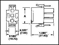 PIN/Male, 2 position, MATE-N-LOK series. 