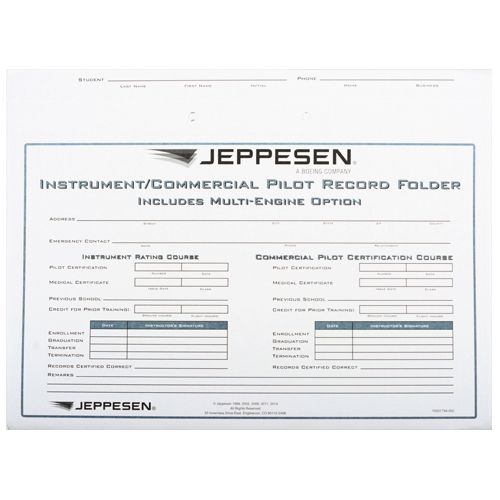 INSTRUMENT COMMERCIAL RECORD FOLDER