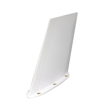 ELT ANTENNA, High Speed Blade,Mach 1,3 Frequency 121.5,243,406.025 MHz, dual input BNC female and TNC female,color: white.