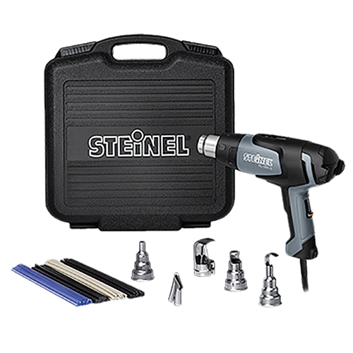 MULTI PURPOSE KIT/Includes: HL1920E heat gun, 9 mm reflector nozzle, 14 mm reflector nozzle, 39 mm reflector nozzle, 9 mm reduction nozzle, welding nozzle, welding rod assortment, plastic welding booklet, catalog and heavy duty carrying case.